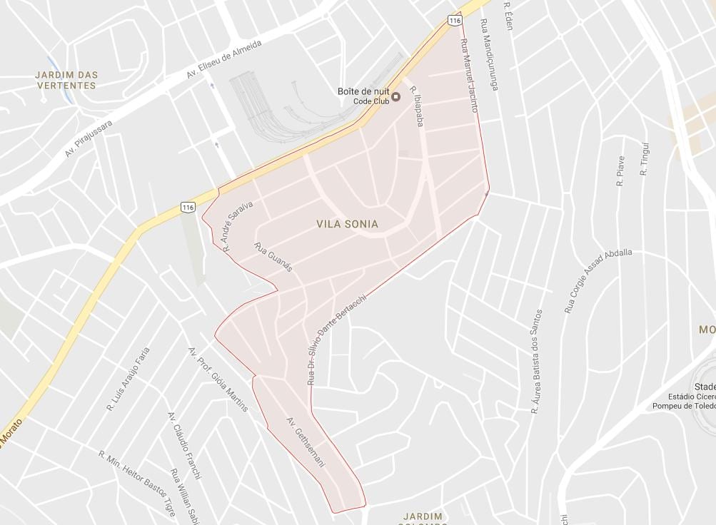 Kaart Vila Sônia São Paulo