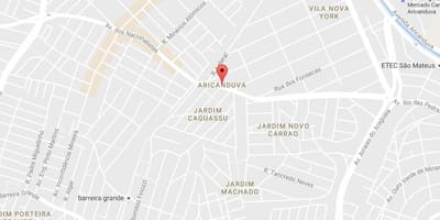 Kaart Aricanduva São Paulo