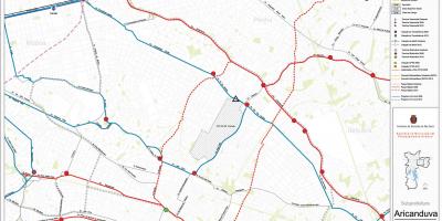 Kaart Aricanduva-Vila Formosa São Paulo - Avalik transport