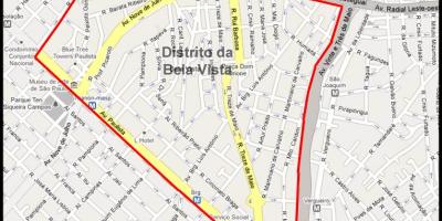 Kaart Bela Vista São Paulo