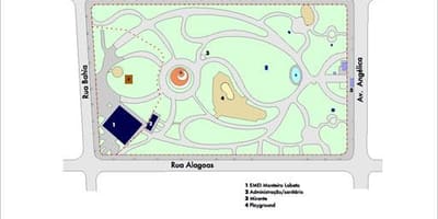 Kaart Buenos Aires São Paulo park