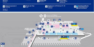 Kaart bus terminal Barra Funda
