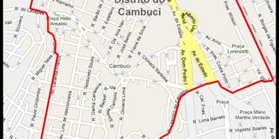 Kaart Cambuci São Paulo