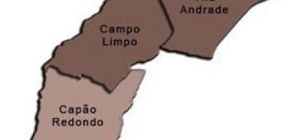 Kaart Campo Limpo alam-prefektuur