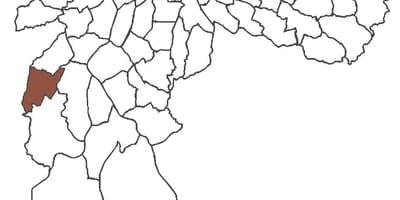 Kaart Capão Redondo linnaosa