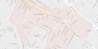 Kaart Carrão São Paulo