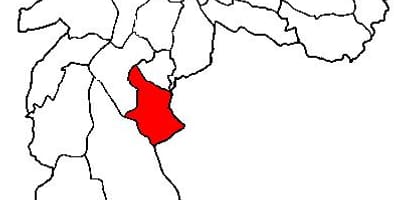 Kaart Cidade Ademar alam-prefektuuri São Paulo