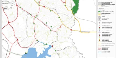 Kaart Cidade Ademar São Paulo - Avalik transport