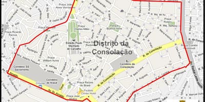 Kaart Consolação São Paulo