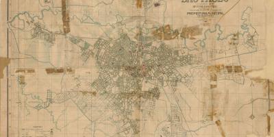 Kaart endine São Paulo - 1916