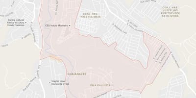 Kaart Guaianases São Paulo