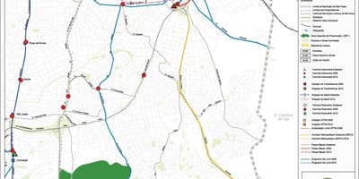 Kaart Ipiranga São Paulo - Avalik transport