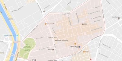 Kaart Itaim Bibi São Paulo