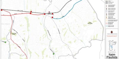 Kaart Itaim Paulista - Vila Curuçá São Paulo - Avalik transport