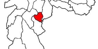 Kaart Jabaquara alam-prefektuuri São Paulo