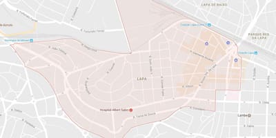 Kaart Lapa São Paulo