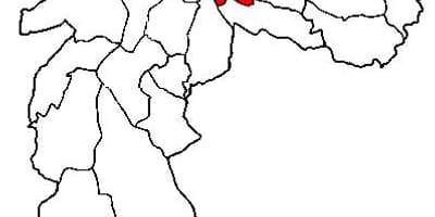 Kaart Mooca alam-prefektuuri São Paulo