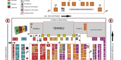 Kaart omavalitsuse turu-São Paulo