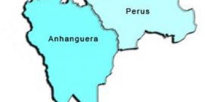 Kaart Perus alam-prefektuur