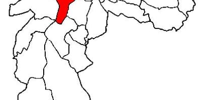 Kaart Pinheiros alam-prefektuuri São Paulo