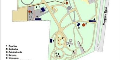 Kaart Piqueri São Paulo Park