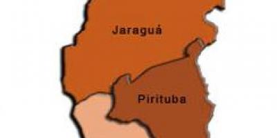 Kaart Pirituba-Jaraguá alam-prefektuur