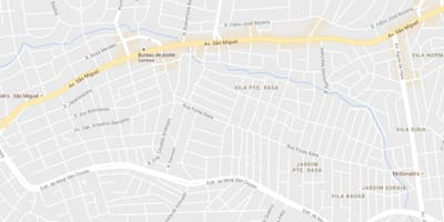 Kaart Ponte Rasa São Paulo