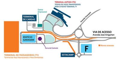 Kaart rahvusvaheline lennujaam Viracopos parkimine