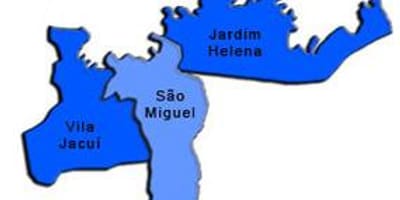 Kaart São Miguel Paulista alam-prefektuur