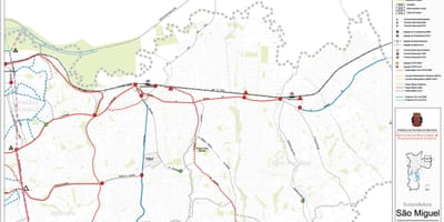 Kaart São Miguel São Paulo Paulista - Avalik transport