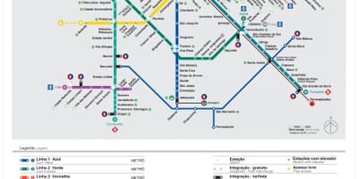 Kaart São Paulo EMTU