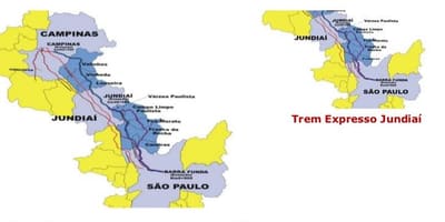 Kaart São Paulo Expresso Bandeirantes