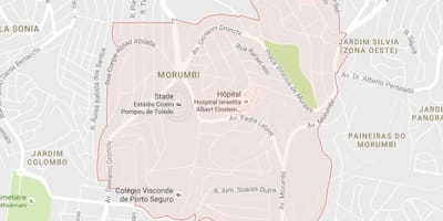 Kaart São Paulo Morumbi