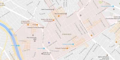 Kaart São Paulo Pinheiros