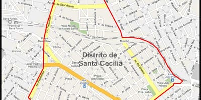 Kaart Santa Cecília São Paulo