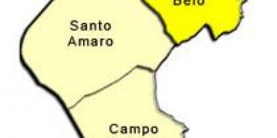 Kaart Santo Amaro alam-prefektuur