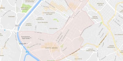 Kaart Santo Amaro São Paulo