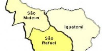 Kaart Sao Mateus alam-prefektuur