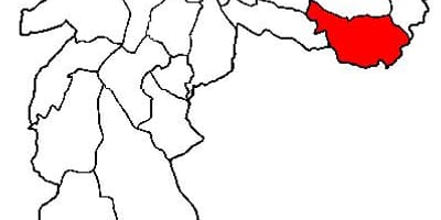 Kaart Sao Mateus alam-prefektuuri São Paulo