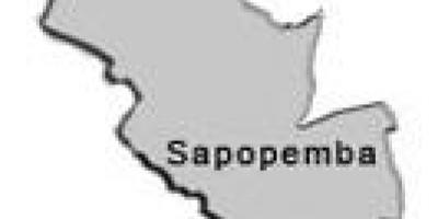 Kaart Sapopembra alam-prefektuur