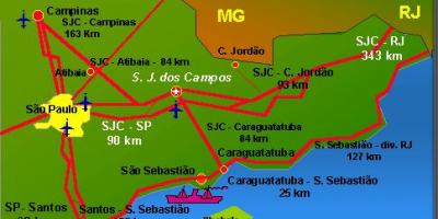 Kaart São José dos Campos lennujaam