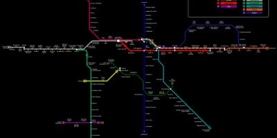 Kaart São Paulo CPTM metro