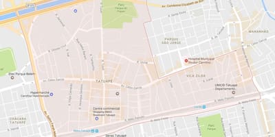 Kaart Tatuapé São Paulo