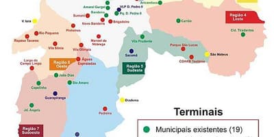 Kaart klemmid bussi-São Paulo