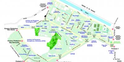 Kaart ülikooli São Paulo - USP