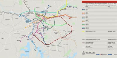 Kaart võrgustik, transpordi-São Paulo