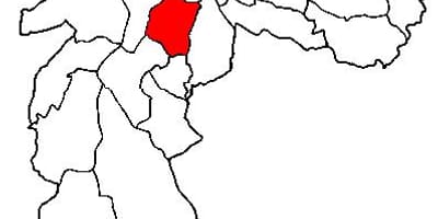 Kaart Vila Mariana alam-prefektuuri São Paulo