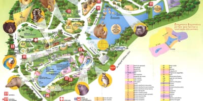 Kaart zooloogia park São Paulo